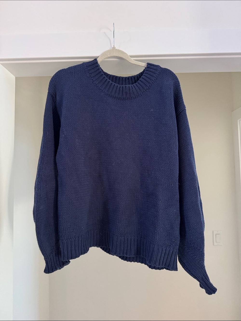 Princess Polly Navy Crewneck Knit Sweater